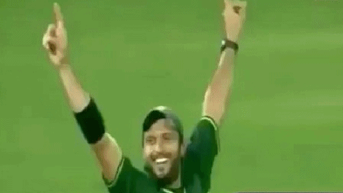 Image result for shahid afridi gif